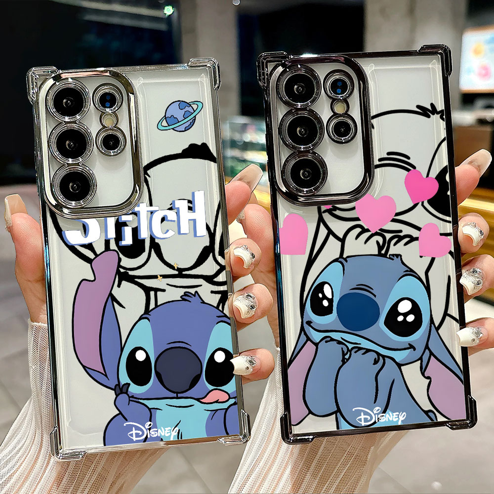 Samsung Galaxy S25 - 스티치 라인 배경 실리콘 케이스 삼성