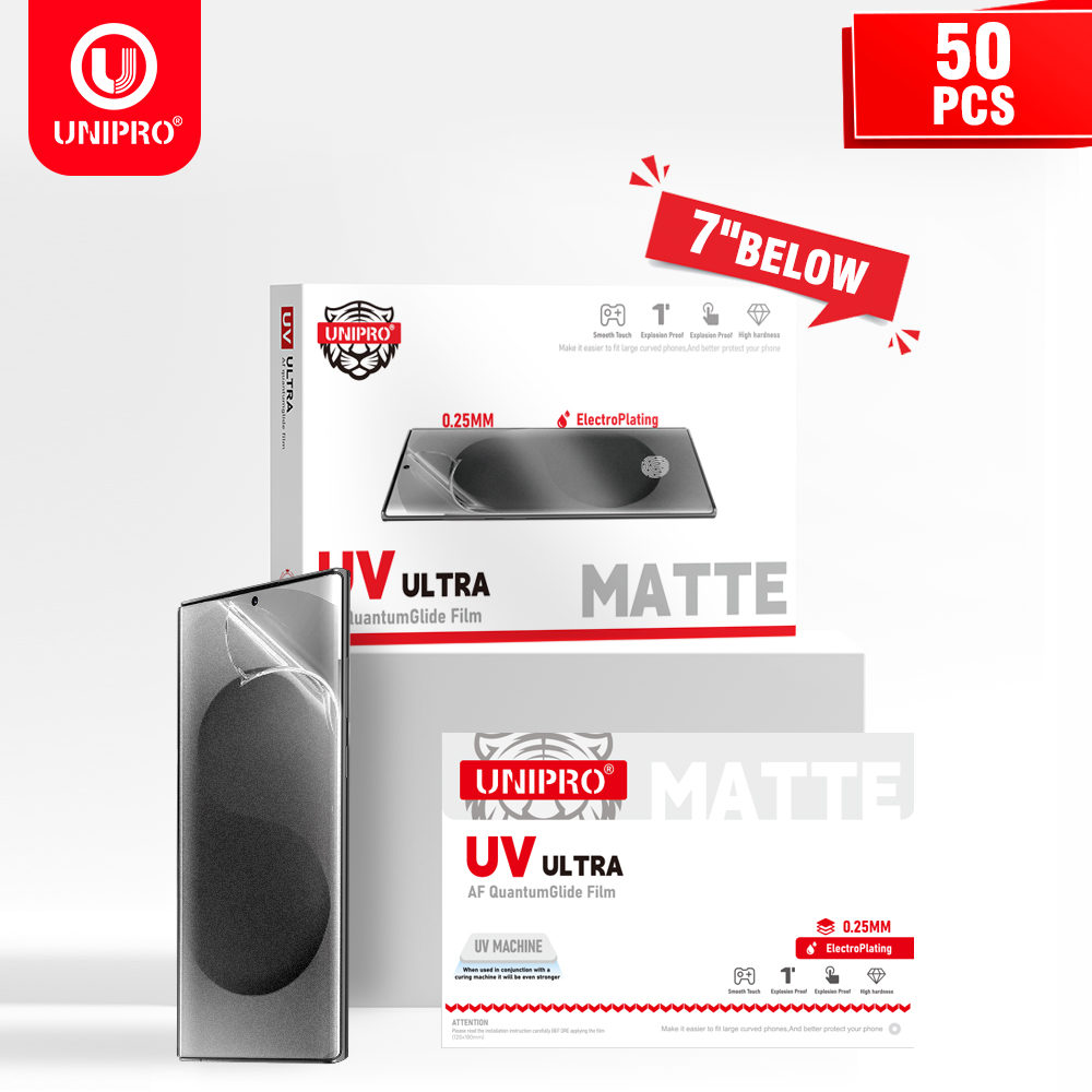 Screen Protector Cutter - 유니프로 250um HD 무광 UV 유리섬유