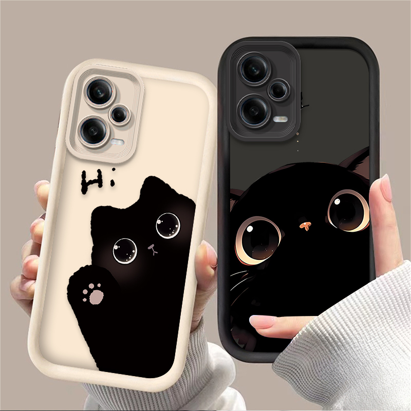 Xiaomi Redmi Note 14 - 귀여운 큰 눈 고양이 폰 케이스