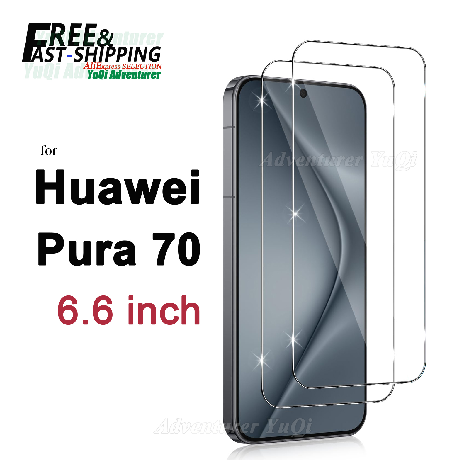 Huawei Pura 70 - 화웨이 푸라용 스크린 보호대, 강화 유리,