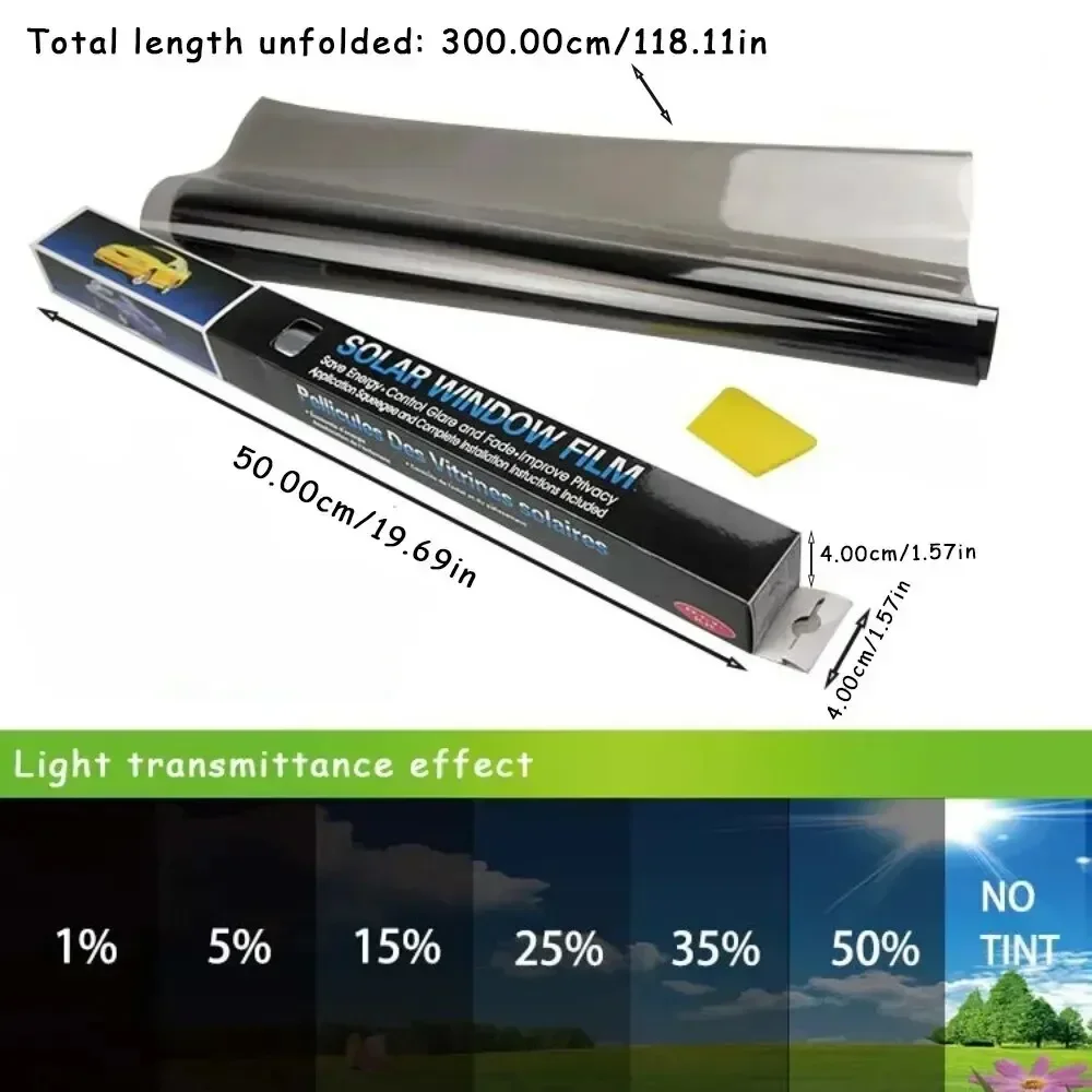 3Mx50CM VLT 검은 자동차 창 포일 착색 필름  - Glass Protector Auto 리뷰 및 가격