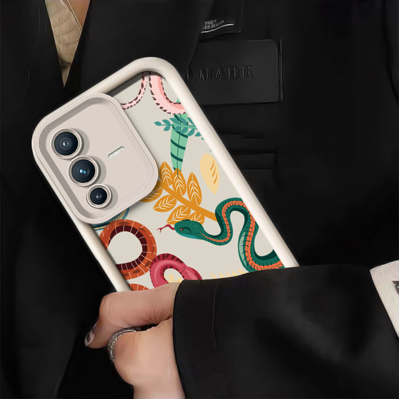 럭셔리 뱀피 무늬 폰 케이스 (비보 V70 FE V60 - Vivo V40 리뷰 및 가격