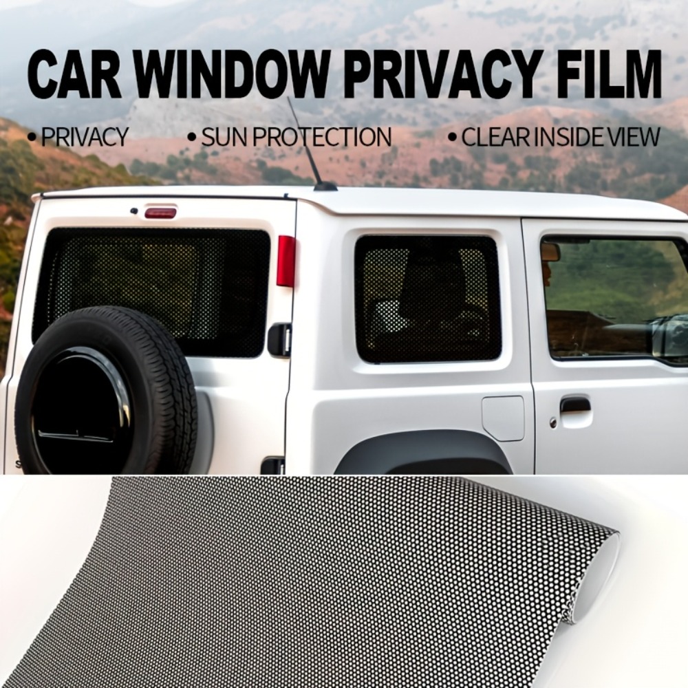 1롤 블랙 천공 비닐 프라이버시 자동차 윈도우 필름 단 - Privacy Screen Protector 리뷰 및 가격