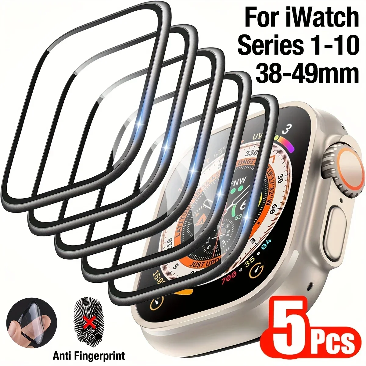 1-5개 애플 워치 울트라 3-2 49mm 41-45m - Smartwatch Screen Film 리뷰 및 가격